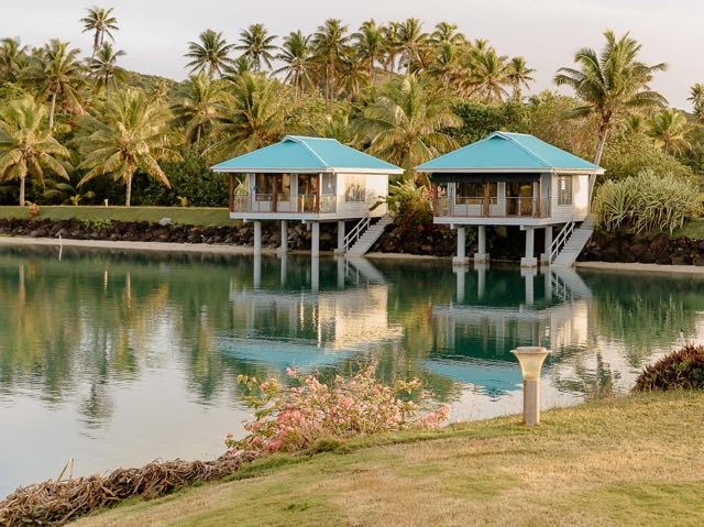 Overwater villas at La Dolce Vita Holiday Villas Savusavu Fiji